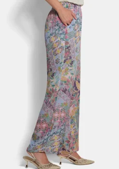 Weite Hose VERA aus Viskose-Satin