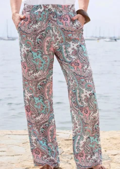 Weite Hose VERA im Paisley-Dessin
