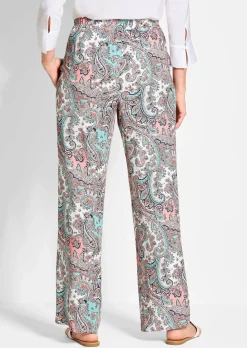 Weite Hose VERA im Paisley-Dessin