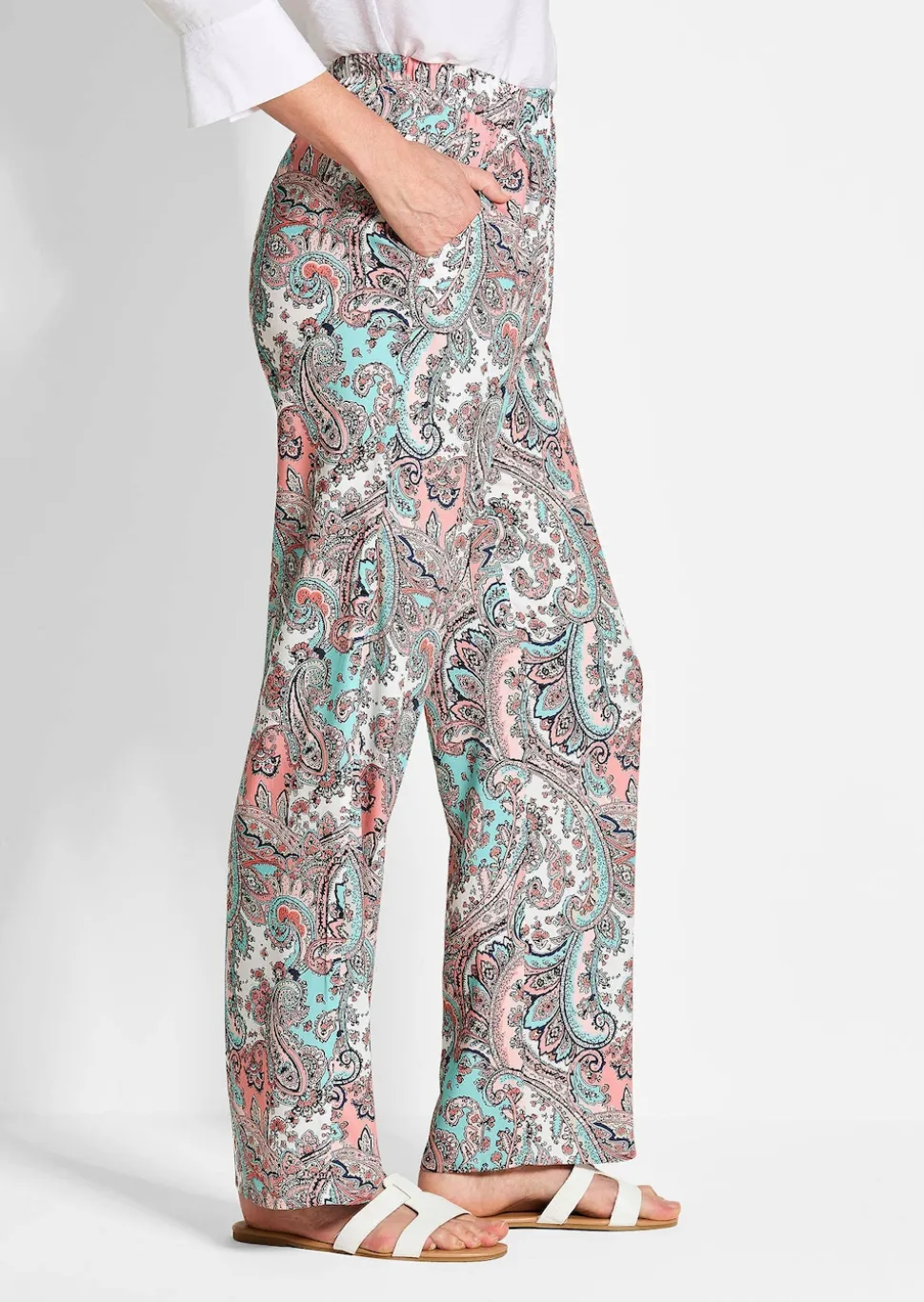 Weite Hose VERA im Paisley-Dessin
