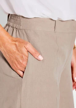 Weite Hose VERA in Leinen-Baumwoll-Qualität