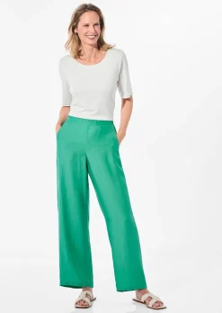 Weite Hose VERA mit leichtem Glanz