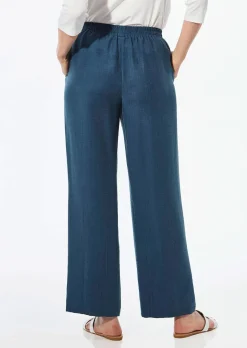 Weite Hose VERA mit leichtem Glanz