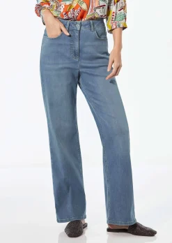 Weite Jeans VERA aus Stretch-Denim