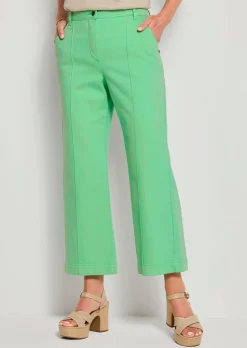 Weite Jeans VERA mit streckender Biese