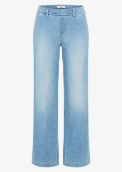 Weite Schlupfhose in leichter Denim-Qualität