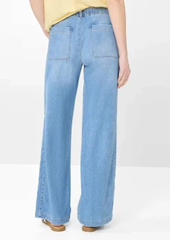 Weite Schlupfhose in leichter Denim-Qualität