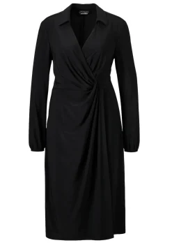 Wickelkleid mit Hemdkragen