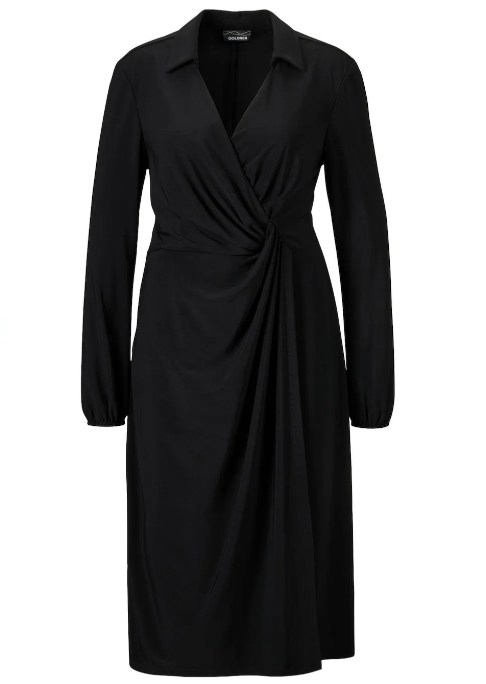 Wickelkleid mit Hemdkragen