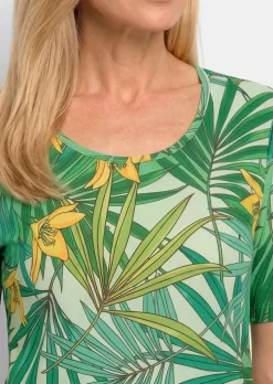 Wohlfühlshirt mit tropischem Dessin