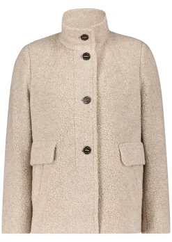 Wolljacke in flauschiger Teddy-Optik