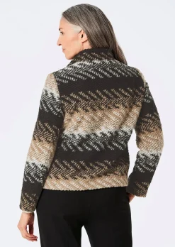Wolljacke mit Jacquardmuster