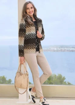 Wolljacke mit Jacquardmuster