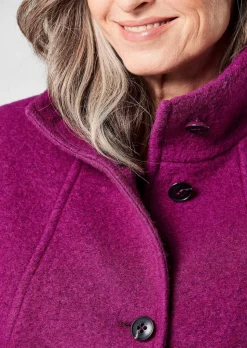 Wollmix Jacke mit Stehkragen