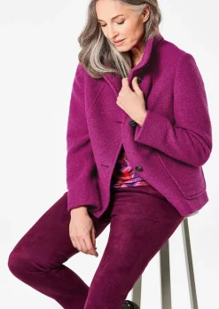 Wollmix Jacke mit Stehkragen