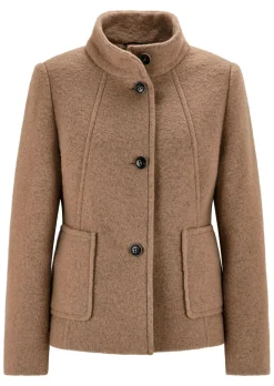 Wollmix Jacke mit Stehkragen
