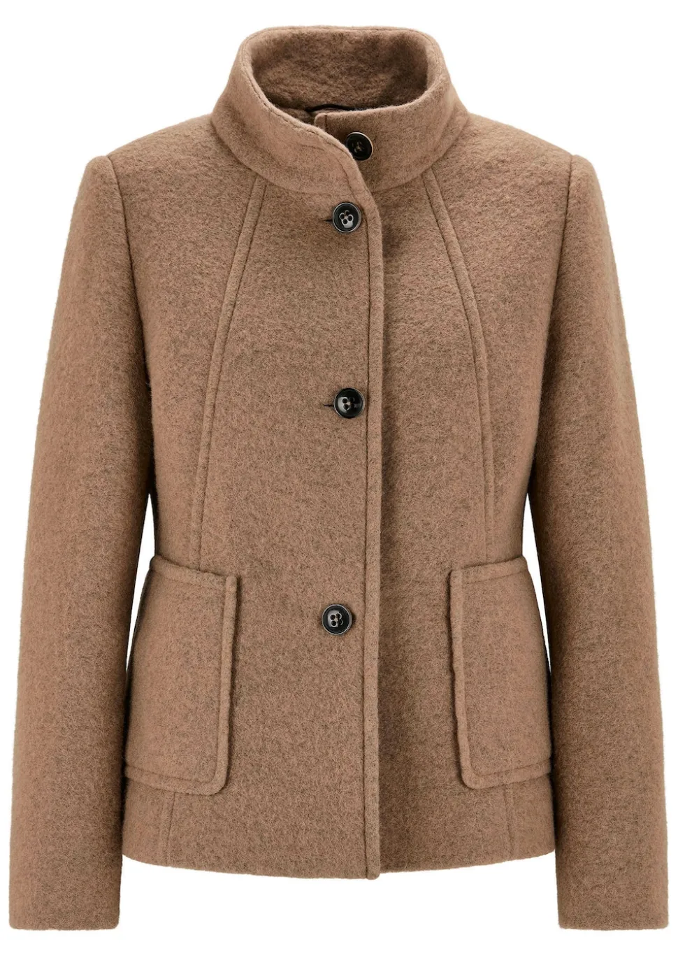 Wollmix Jacke mit Stehkragen