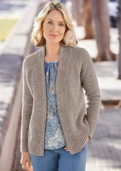 Zeitlose Strickjacke in Grobstrick