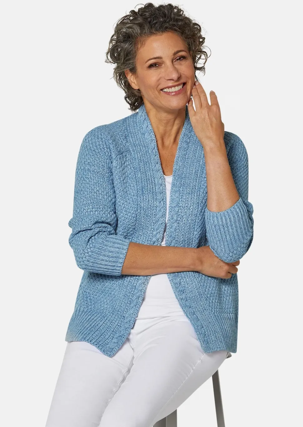 Zeitlose Strickjacke in Grobstrick