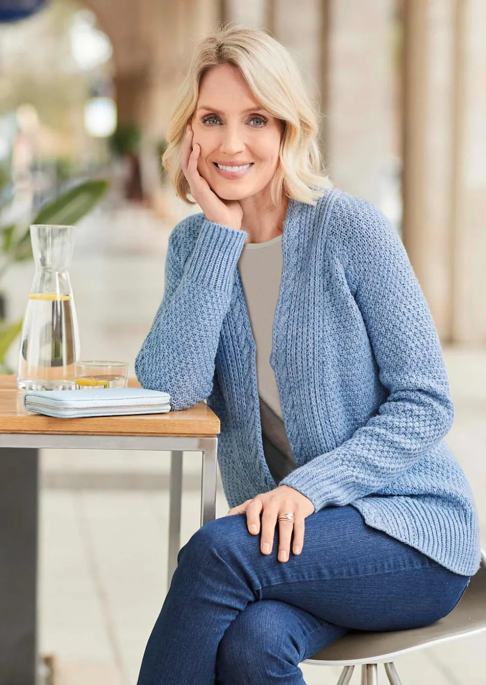 Zeitlose Strickjacke in Grobstrick