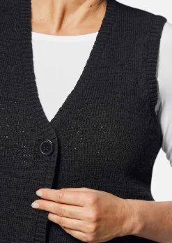 Zeitlose Strickweste mit V-Ausschnitt